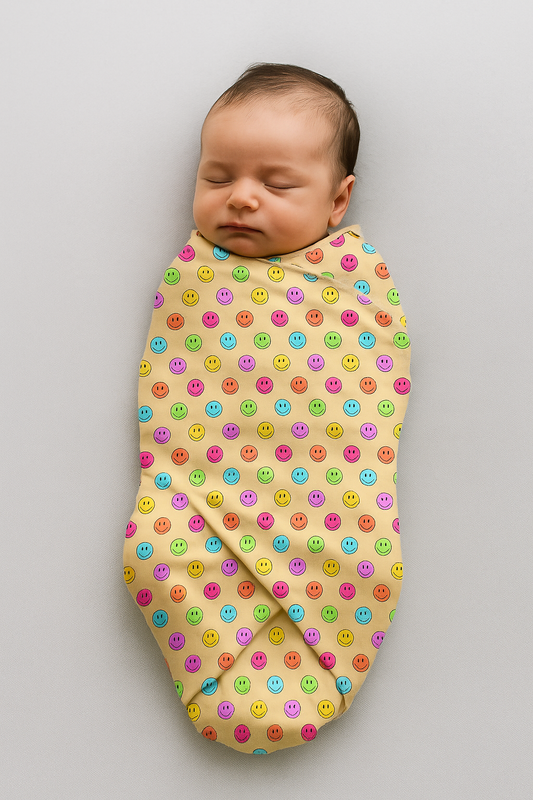 Smiley Squad Swaddle